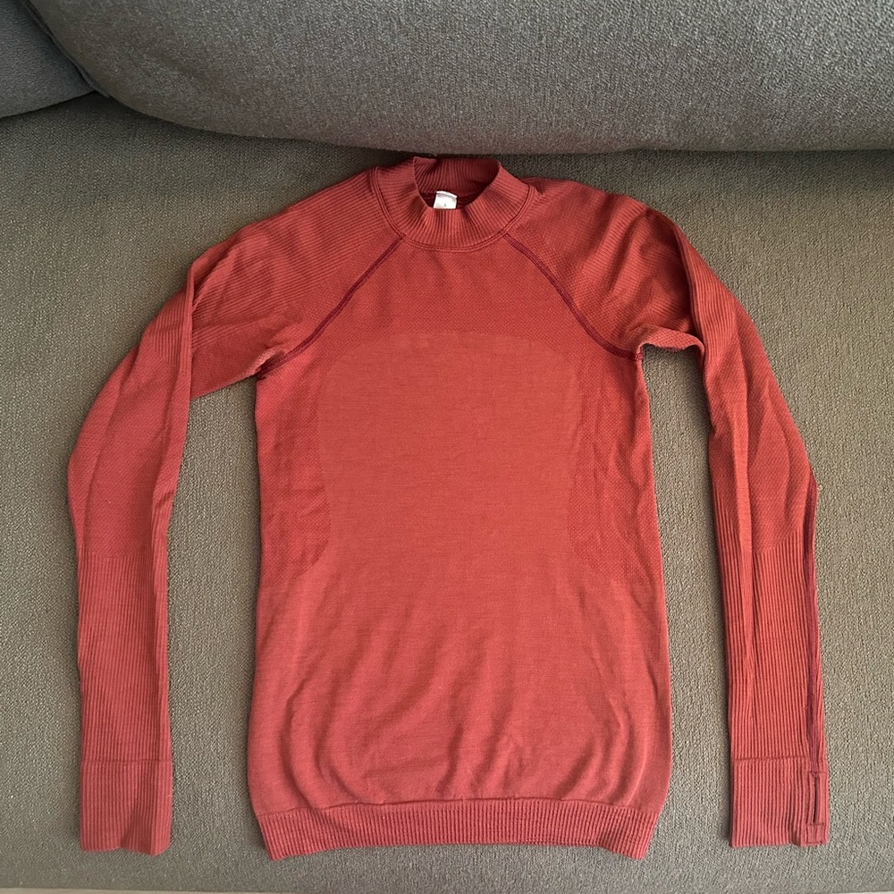 lululemon athletica red long sleeve